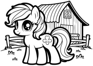 Desenho de My Little Pony Desenho Colorir Imprimir 048
