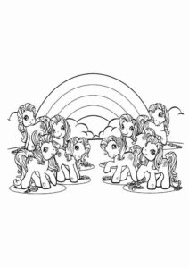 Desenho de My Little Pony Desenho Colorir Imprimir 055