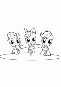 Desenho de My Little Pony Desenho Colorir Imprimir 064