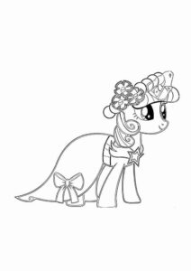 Desenho de My Little Pony Desenho Colorir Imprimir 065