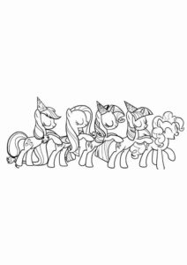 Desenho de My Little Pony Desenho Colorir Imprimir 069