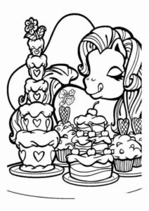 Desenho de My Little Pony Desenho Colorir Imprimir 074