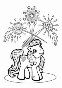 Desenho de My Little Pony Desenho Colorir Imprimir 088