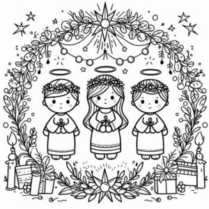 Desenho de Natal Desenho Colorir Imprimir 001