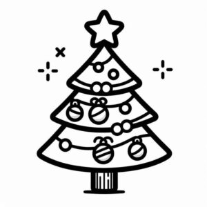 Desenho de Natal Desenho Colorir Imprimir 007