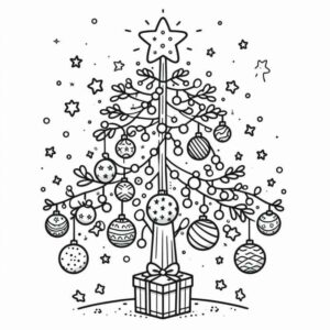 Desenho de Natal Desenho Colorir Imprimir 014