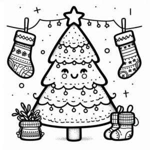 Desenho de Natal Desenho Colorir Imprimir 019