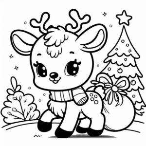 Desenho de Natal Desenho Colorir Imprimir 033