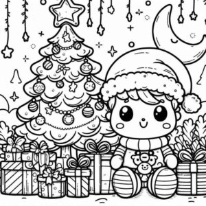 Desenho de Natal Desenho Colorir Imprimir 034