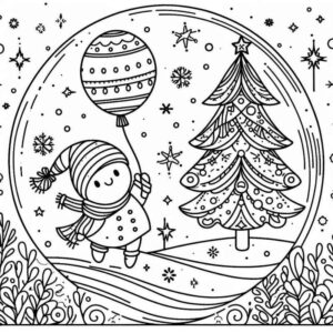 Desenho de Natal Desenho Colorir Imprimir 039