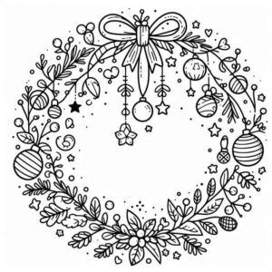 Desenho de Natal Desenho Colorir Imprimir 044