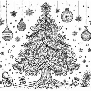 Desenho de Natal Desenho Colorir Imprimir 046