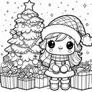 Desenho de Natal Desenho Colorir Imprimir 048
