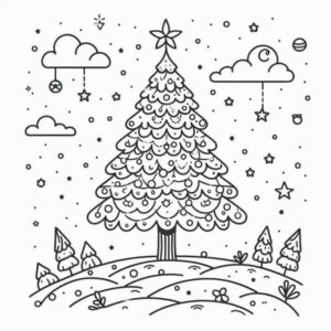 Desenho de Natal Desenho Colorir Imprimir 051