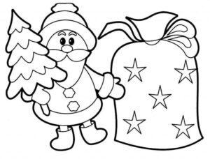 Desenho de Natal Desenho Colorir Imprimir 080