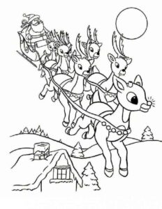 Desenho de Natal Desenho Colorir Imprimir 087