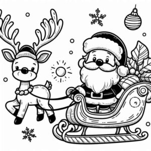 Desenho de Natal Desenho Colorir Imprimir 090