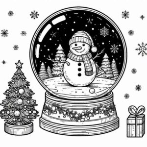 Desenho de Natal Desenho Colorir Imprimir 091