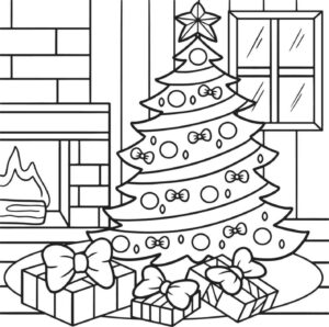 Desenho de Natal Desenho Colorir Imprimir 102