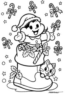 Desenho de Natal Desenho Colorir Imprimir 106