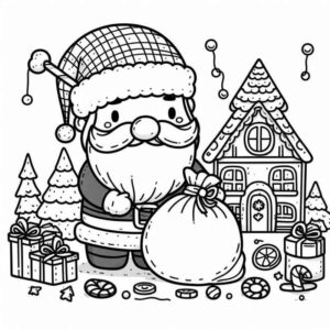 Desenho de Natal Desenho Colorir Imprimir 117