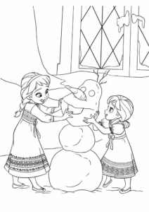 Desenho de Olaf Frozen Para Colorir