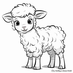 Desenho de Ovelha Desenho Colorir Imprimir 04