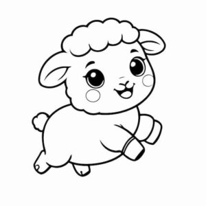 Desenho de Ovelha Desenho Colorir Imprimir 06