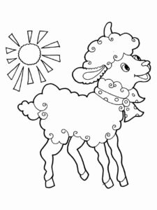 Desenho de Ovelha Desenho Colorir Imprimir 27