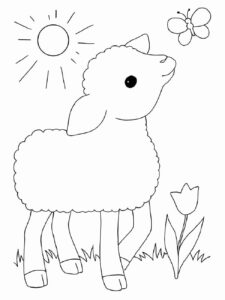 Desenho de Ovelha Desenho Colorir Imprimir 29