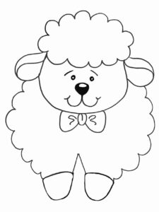 Desenho de Ovelha Desenho Colorir Imprimir 37