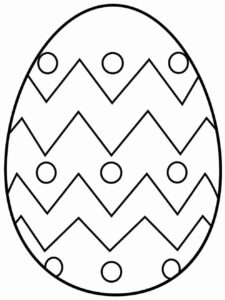 Desenho de Ovos De Pascoa Desenho Colorir Imprimir 01