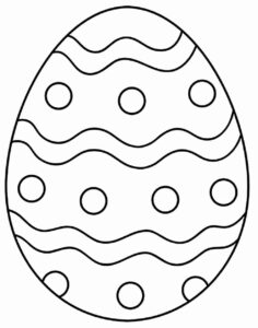 Desenho de Ovos De Pascoa Desenho Colorir Imprimir 03