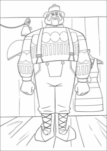 Desenho de Paginas Frozen Para Colorir Lenhador