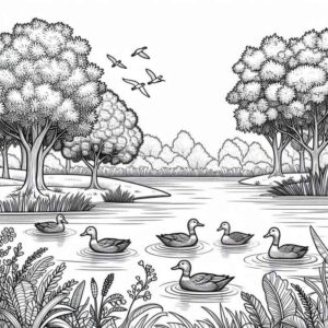 Desenho de Paisagens Desenho Colorir Imprimir 03