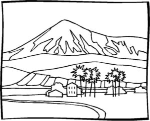 Desenho de Paisagens Desenho Colorir Imprimir 13