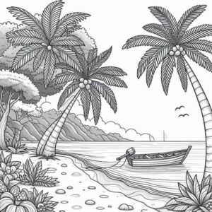 Desenho de Paisagens Desenho Colorir Imprimir 20