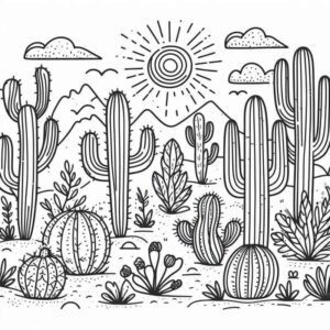 Desenho de Paisagens Desenho Colorir Imprimir 21