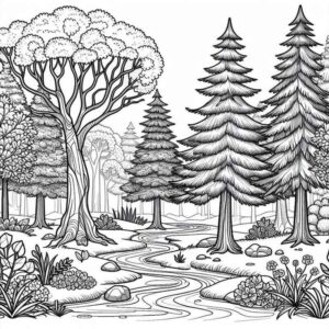 Desenho de Paisagens Desenho Colorir Imprimir 23