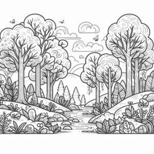 Desenho de Paisagens Desenho Colorir Imprimir 24