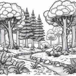 Desenho de Paisagens Desenho Colorir Imprimir 25