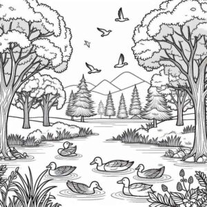 Desenho de Paisagens Desenho Colorir Imprimir 26