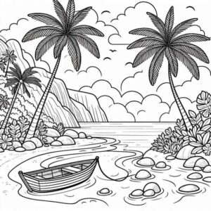 Desenho de Paisagens Desenho Colorir Imprimir 27
