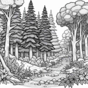 Desenho de Paisagens Desenho Colorir Imprimir 31
