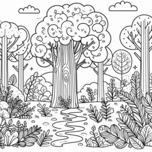 Desenho de Paisagens Desenho Colorir Imprimir 32