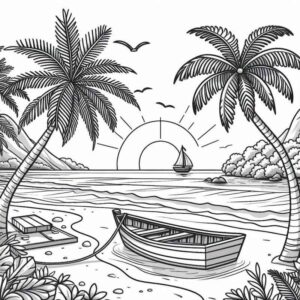Desenho de Paisagens Desenho Colorir Imprimir 34