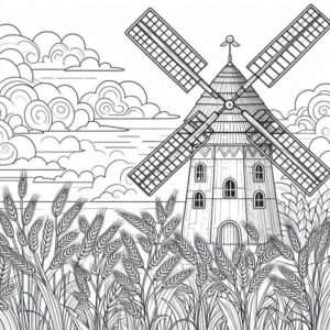 Desenho de Paisagens Desenho Colorir Imprimir 36