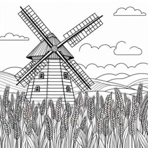 Desenho de Paisagens Desenho Colorir Imprimir 37