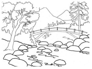 Desenho de Paisagens Desenho Colorir Imprimir 38