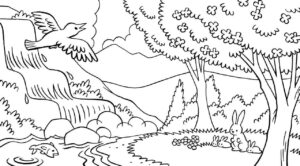Desenho de Paisagens Desenho Colorir Imprimir 40